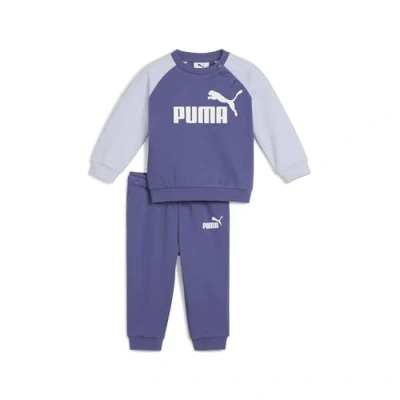 Afbeelding van Minicats Essentials Raglan Crew set, Blauw, Maat 6 9M PUMA