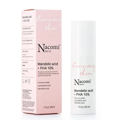 Afbeelding van Nacomi Stunning Skin Mandelic Acid Amandelzuur+PHA Serum 10% 30ml.