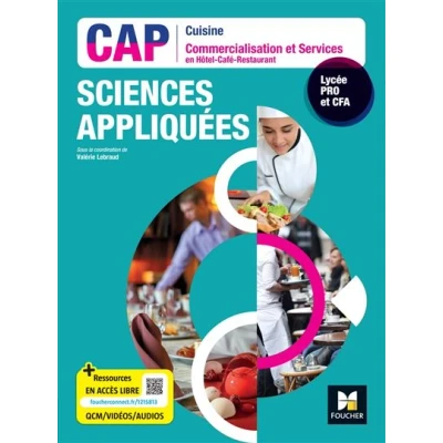 Image de SCIENCES APPLIQUEES CAP Cuisine Commercialisation Services HCR Ed. 2023 Livre élève