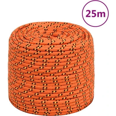 Afbeelding van vidaXL Boottouw 10 mm 25 m polypropyleen oranje