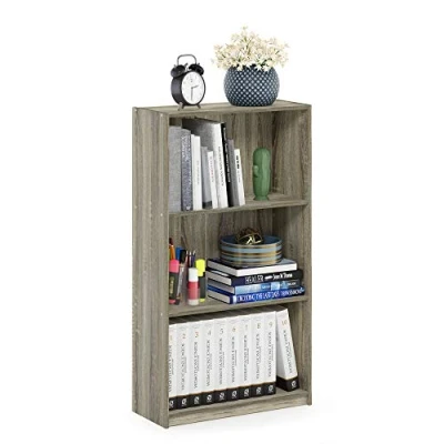 Afbeelding van Furinno Basic Boekenkast met 3 niveaus, Sonoma eiken, eenheidsmaat