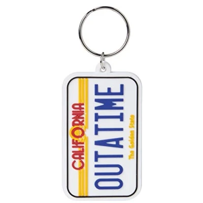 Afbeelding van Back To The Future License Plate Rubber Sleutelhanger