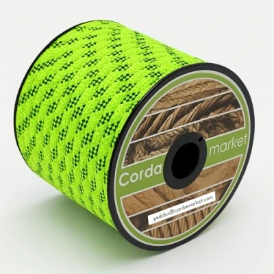 Afbeelding van CORDAMARKET 10 mm drisse touw, uniseks, volwassenen, neongroen, 25 m