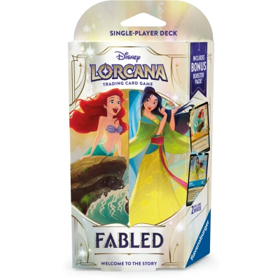 Afbeelding van Disney Lorcana Fabled Starter Deck: Ariel &amp; Mulan (inclusief booster)