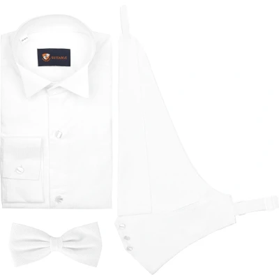 Afbeelding van Rokwit Pakket maat 41 met Slim fit Pasvorm Katoen Suitable Herenkleding