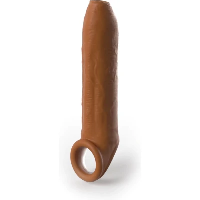 Afbeelding van Uncut Penissleeve Met Ballstrap Tan