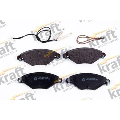 Afbeelding van KRAFT 6006125 Remblokkenset Vooras Incl. slijtage waarschuwingscontact CITROËN: C5 I Hatchback, II Estate
