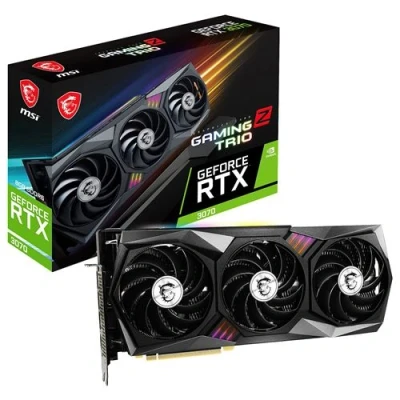 Image de MSI GeForce RTX 3070 GAMING Z TRIO 8G LHR Carte graphique GF 8 Go GDDR6 PCIe 4.0 HDMI, 3 x DisplayPort