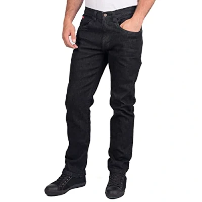 Image de Lee Cooper LCPNT219 Jean de travail extensible à 5 poches pour homme, Noir, 40W / 31L