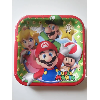 Afbeelding van Bord Super Mario 18cm 8 stuks