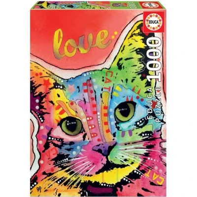 Afbeelding van EDUCA puzzel 1000 stuks Dean Russo Tilt Cat love