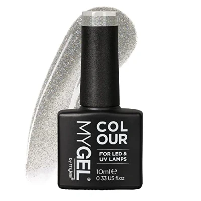Afbeelding van Mylee Gel Nagellak 10ml [Frosty start] UV/LED Gellak Nail Art Manicure Pedicure, Professioneel &amp; Thuisgebruik [Fine Glitters Range] Langdurig en gemakkelijk aan te brengen