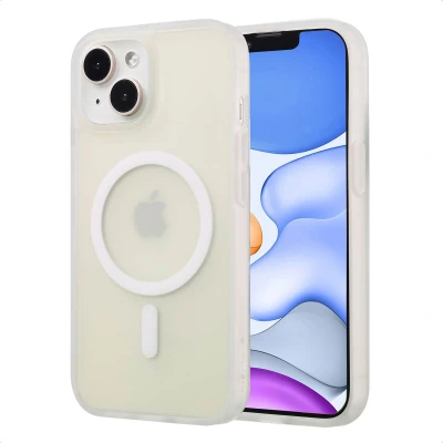 Afbeelding van imoshion Hoesje Geschikt voor iPhone 15 Color Guard Backcover MagSafe Wit