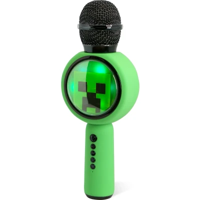 Afbeelding van Minecraft PopSing karaoke microfoon draadloos LED verlichting speaker stemvervorming