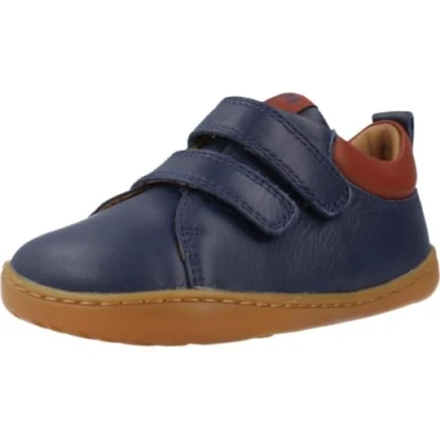 Afbeelding van Camper Unisex Klittenbandschoenen voor kinderen, Maat: 23, Dark blue Leer