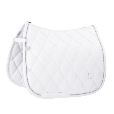 Image de Eskadron Tapis de Selle Classic Sports Softshell Crystal Dressage BlancVendu par Agradi