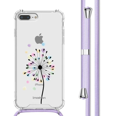 Afbeelding van imoshion Design hoesje met koord voor de iPhone 8 Plus / 7 Sandstone Dandelion