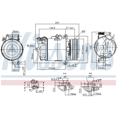 Afbeelding van Nissens Airco compressor 89483