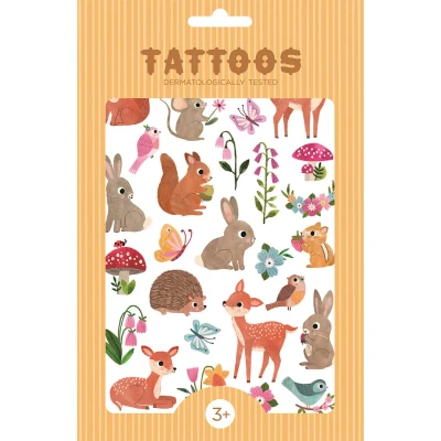 Afbeelding van Petit monkey tattoos woodland friends