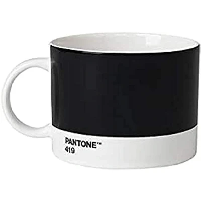 Afbeelding van Pantone Theekop Bone China Black 419 C
