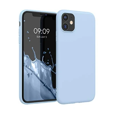 Afbeelding van kwmobile telefoonhoesje geschikt voor Apple iPhone 11 Hoesje smartphone Back cover in mat lichtblauw