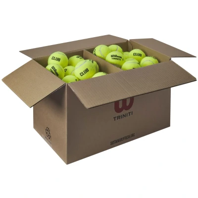 Afbeelding van Wilson Triniti Club Tennisballen 72 pack Geel Tennisbal