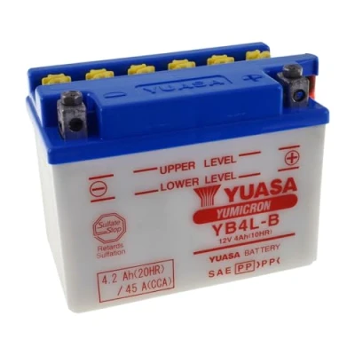 Image de Batterie YUASA YB4L B conventionnelle livrée avec pack acide