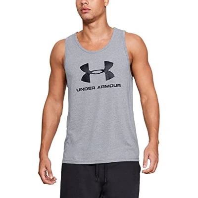 Afbeelding van Under Armour Sportstyle LOGO Top, Heren, Maat: XL, Grey