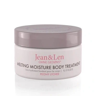 Afbeelding van Jean &amp; Len Melting Moisture Body Treatment Peony Lychee, voor een geurend verzorgingsresultaat de normale huid, hoogwaardige pot, voedende lichaamsboter, 50 ml