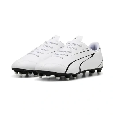 Afbeelding van Puma Vitoria FG kinder voetbalschoenen wit Maat 38 Uitneembare zool
