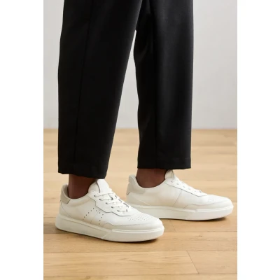 Afbeelding van ECCO Street Court Sneakers laag, Heren, Maat: 47, White/shadow white Leer en textiel