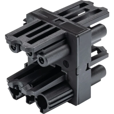 Afbeelding van Wieland Electric GST18I3V 3P1 B V SW Adapter voor voedingsaansluiting (19&quot; verdeler), Netwerk accessoires