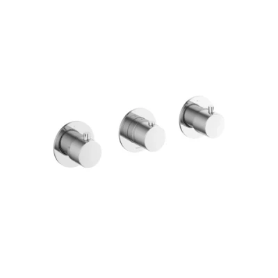 Afbeelding van HotBath Cobber afbouwdeel tbv Inbouw Douche Thermostaat Horizontaal CB7067 Chroom