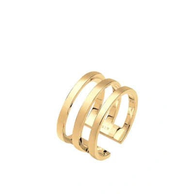 Afbeelding van Elli Basic Resizeable Ring, Dames, Maat: 54, Goldfarben