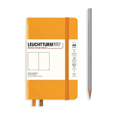 Afbeelding van Leuchtturm notitieboek pocket 9x15cm rising sun blanko A6 formaat