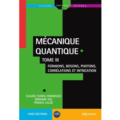 Image de Mécanique quantique Tome III
