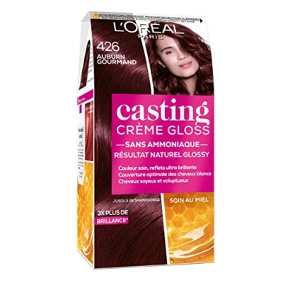 Image de L’Oréal Paris Casting Crème Gloss Coloration Ton sur pour Cheveux Sans Ammoniaque Auburn Gourmand (426)