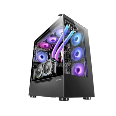 Afbeelding van MARSGAMING Mars Gaming MC100 behuizing, ATX, FRGB ventilator, 9 cm, Convect Cool ventilatie, zwart
