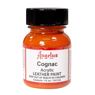 Afbeelding van Angelus Leather Acrylic Paint textielverf voor leren stoffen acrylbasis Cognac 29,5ml