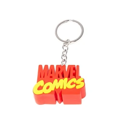 Afbeelding van Marvel Comics Logo Rubberen 3D Sleutelhanger