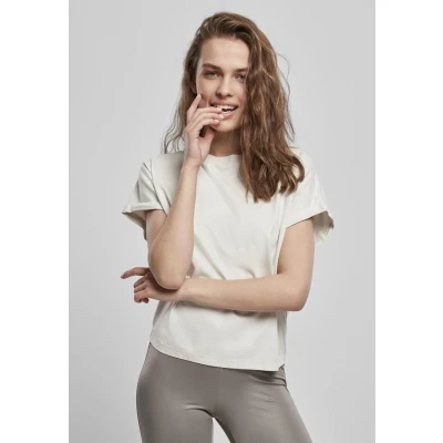 Afbeelding van Urban Classics Ladies Short Pigment DYE CUT ON Sleeve TEE Tshirt basic, Dames, Maat: 5XL, Palesasphalt
