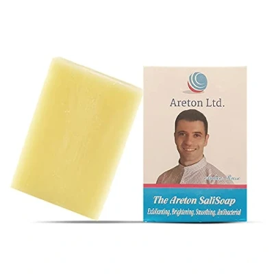 Afbeelding van Zeep met 4 actieve ingrediënten, salicylzuur, aloë vera, kojinezuur en zwavel voor het exfoliëren van de poriën, verlichten huid, anti vlekken, grondige reiniging, droge vette