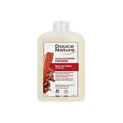 Afbeelding van Douce Nature Douchegel &amp; shampoo evasion met cederhout bio (1000ml)