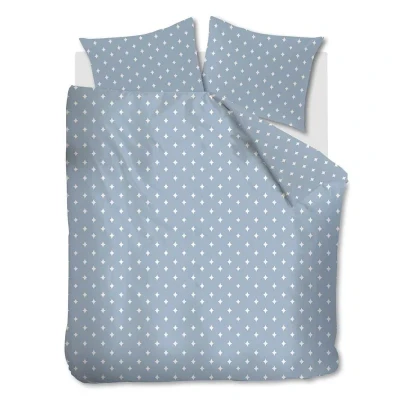 Afbeelding van Snoozing Issy Dekbedovertrek Tweepersoons 200x200/220 cm Blue