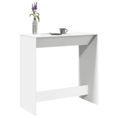 Afbeelding van vidaXL Bartafel 102x50x103,5 cm bewerkt hout wit