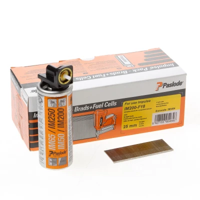 Afbeelding van Paslode afwerknagel RVS F18 x 38mm inclusief gas IM50 doos met 2000 nagels