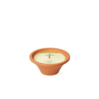 Afbeelding van Spaas Kaarsen Buitenkaars Citronella in Terracotta Schaal Tuinkaars diameter 15cm 6 uur stuks