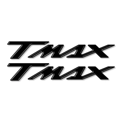 Afbeelding van labelbike 2 3D tmax geschriften harsstickers hars schrijven T Max voor scooter compatibel met Yamaha 500 530 560 tot 2021