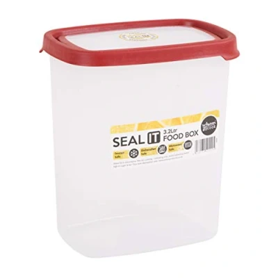 Afbeelding van Wham Seal It Vershouddoos Rechthoekig 3,2 Liter Set van 2 Stuks Rood