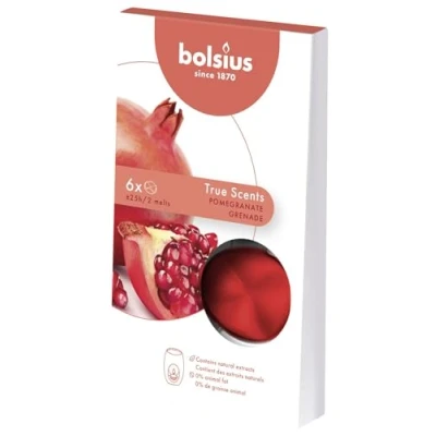 Afbeelding van Waxmelts pack 6 True Scents Pomegranate Bolsius